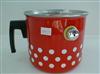 Mliekovar smaltovaný 16cm 2L červené bodky
