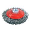 Kartáč miskový M14 vlnitý, oceľový drôt 0,3mm, 100mm