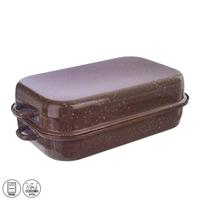 Pekáč smalt BROWN 42,5 x 25 x 13 cm veko