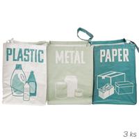 Taška papier / plast na triedený odpad 3 ks
