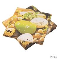 Obrúsok papier Veľkonočné vajíčka 20 ks 33 x 33 cm