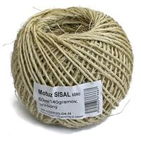 Motúz Sisal Natural, 060 m / 140 g, BallPack