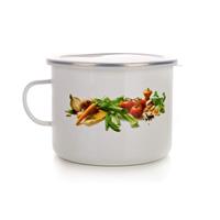 Hrnček smaltovaný 1,4 l Zelenina
